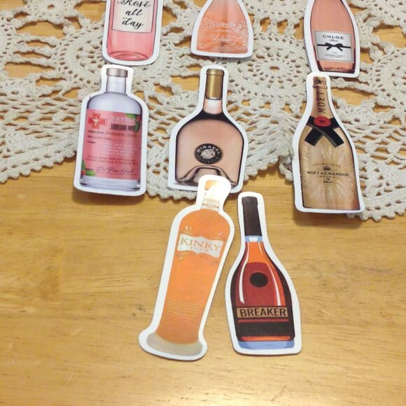 Champagne and liguor cellphone, locker, scrapbook, crafts  stickers - Picture 4 of 6